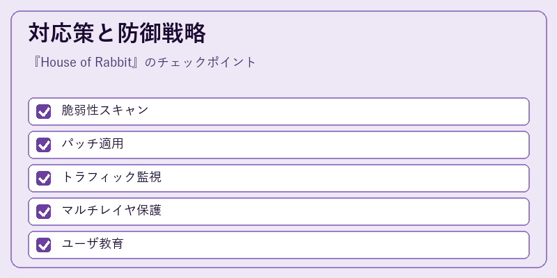 対応策と防御戦略