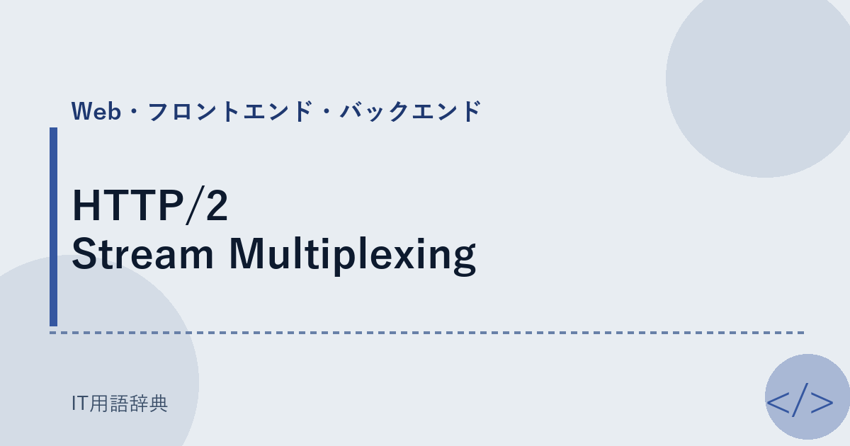 HTTP/2 Stream Multiplexing