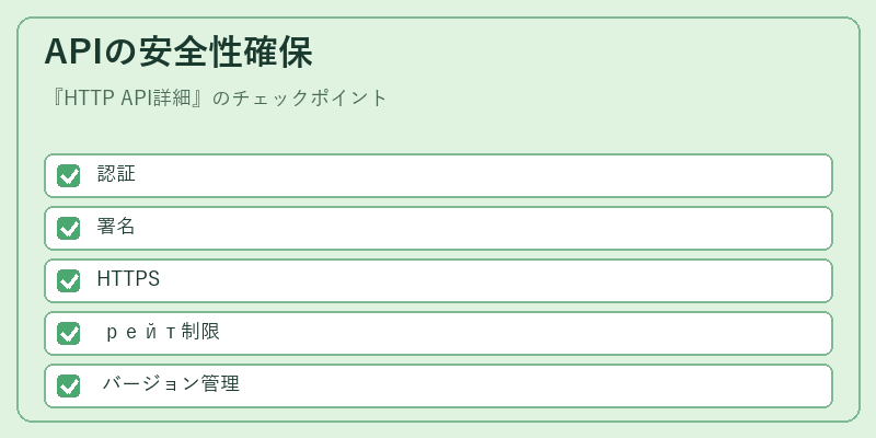APIの安全性確保