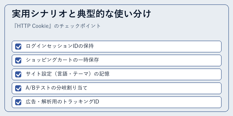 実用シナリオと典型的な使い分け