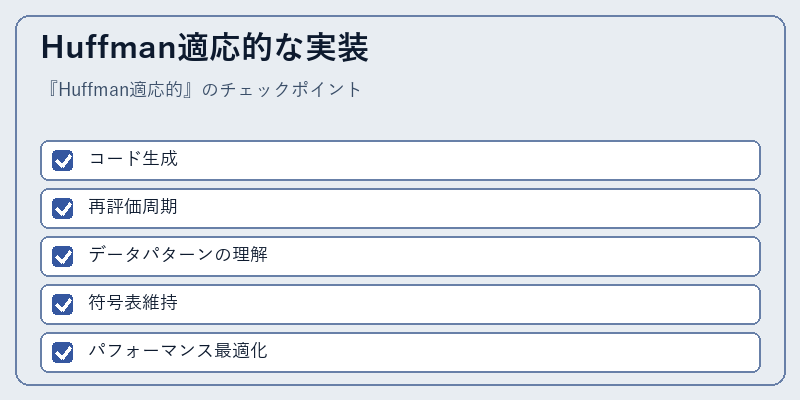 Huffman適応的な実装