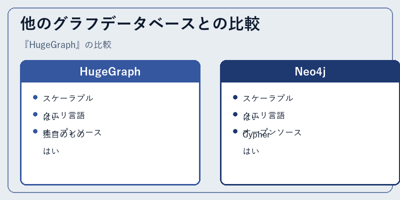 他のグラフデータベースとの比較