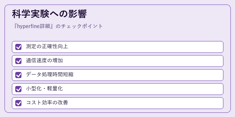 科学実験への影響