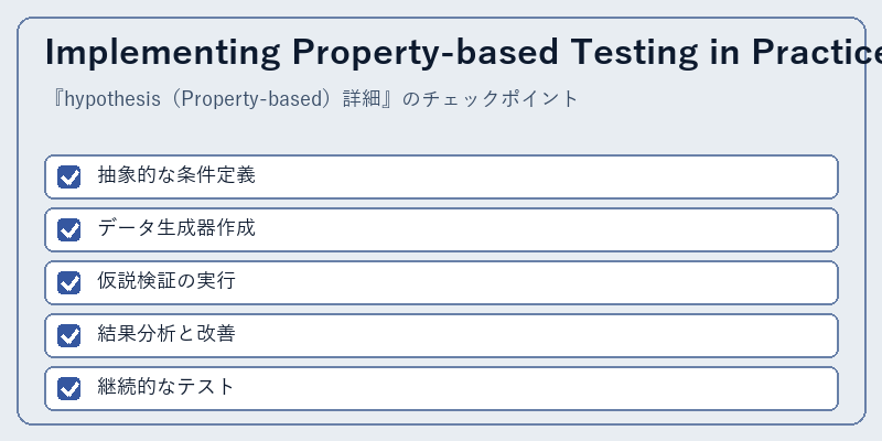 Implementing Property-based Testing in Practice