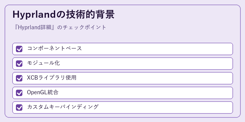Hyprlandの技術的背景