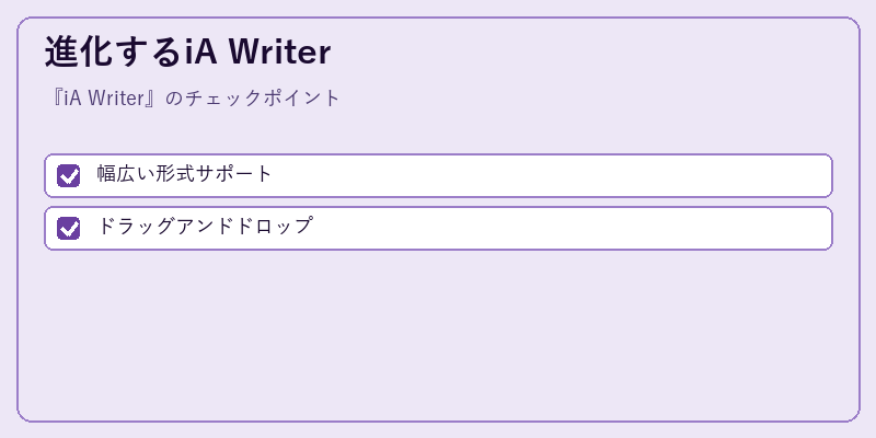 進化するiA Writer