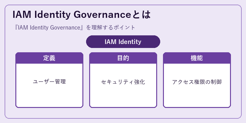 IAM Identity Governanceとは
