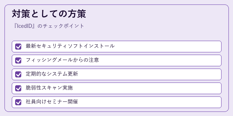 対策としての方策