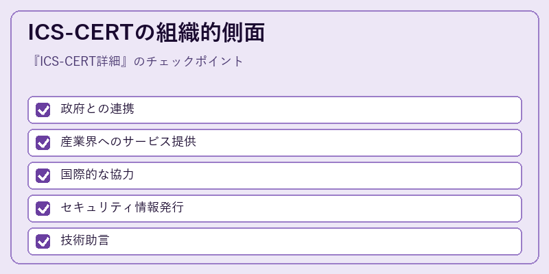 ICS-CERTの組織的側面