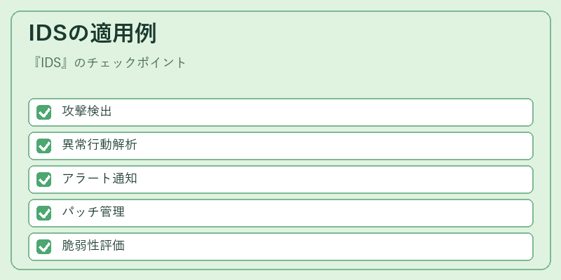 IDSの適用例