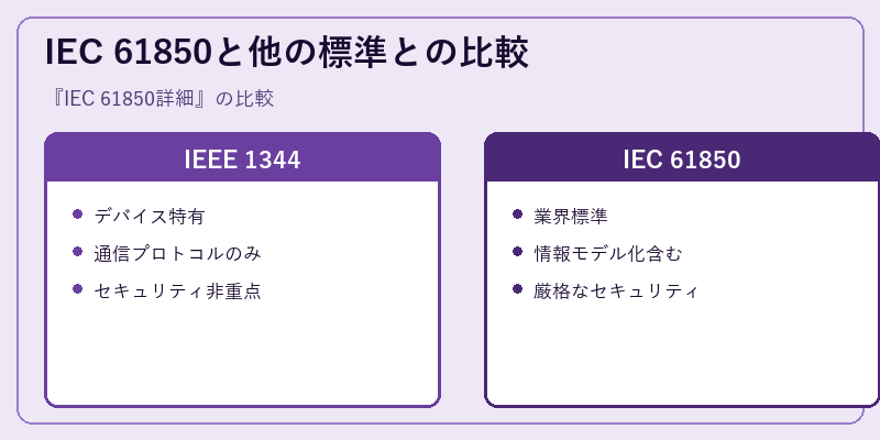 IEC 61850と他の標準との比較