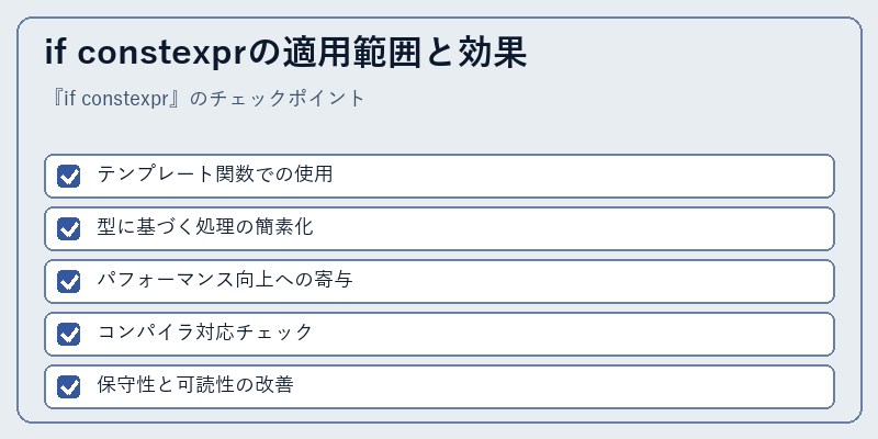 if constexprの適用範囲と効果