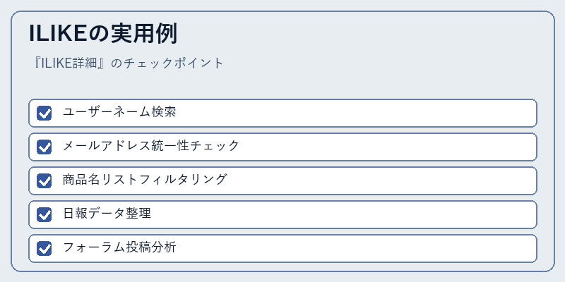 ILIKEの実用例