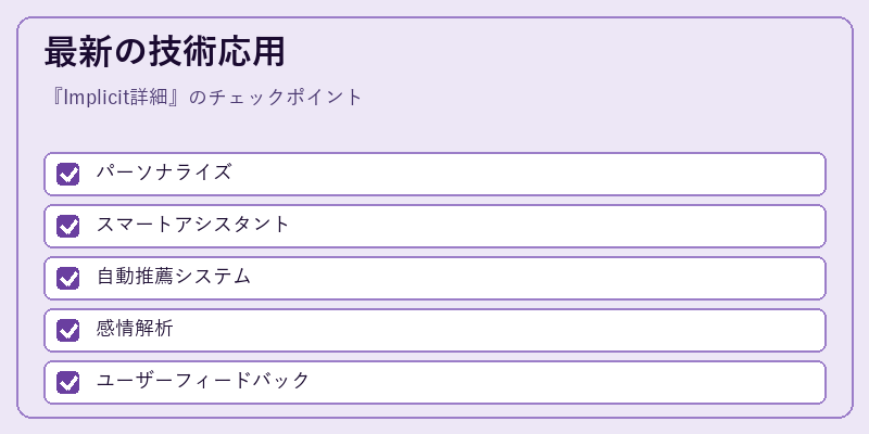 最新の技術応用