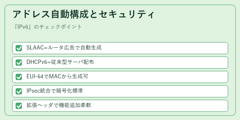 アドレス自動構成とセキュリティ