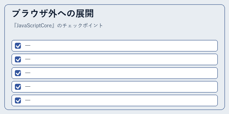 ブラウザ外への展開