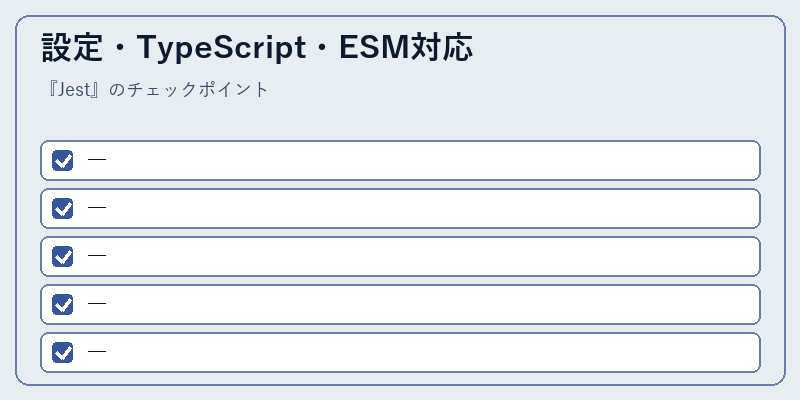 設定・TypeScript・ESM対応