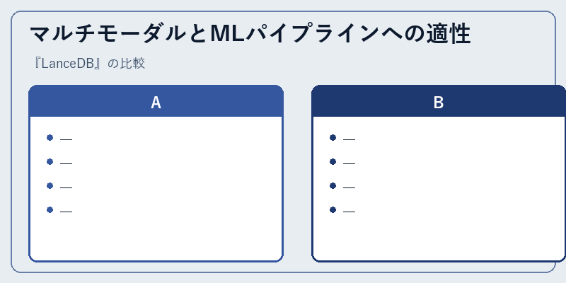 マルチモーダルとMLパイプラインへの適性