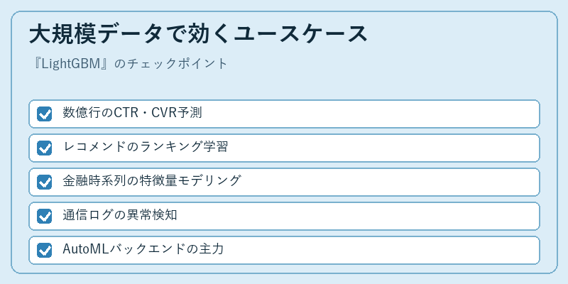大規模データで効くユースケース