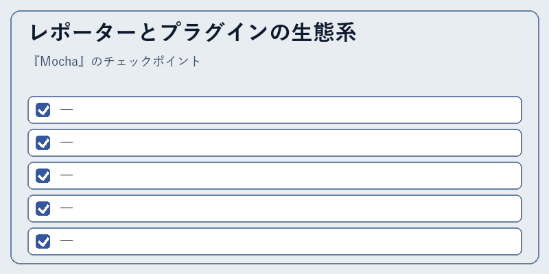 レポーターとプラグインの生態系