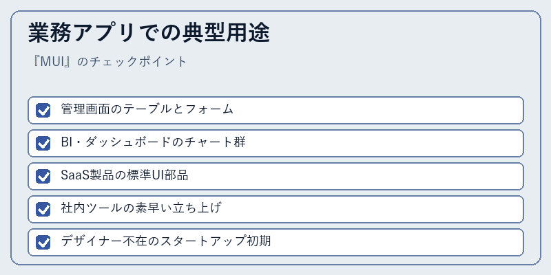 業務アプリでの典型用途