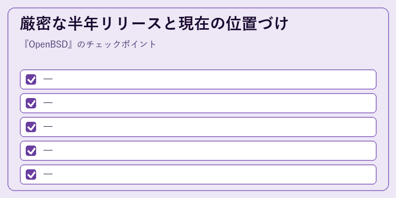 厳密な半年リリースと現在の位置づけ