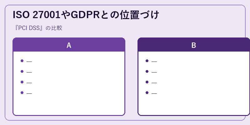 ISO 27001やGDPRとの位置づけ