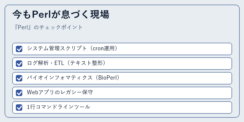 今もPerlが息づく現場
