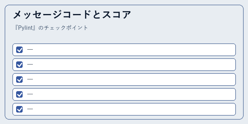 メッセージコードとスコア