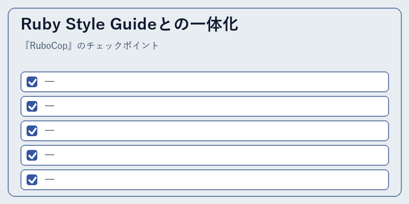 Ruby Style Guideとの一体化