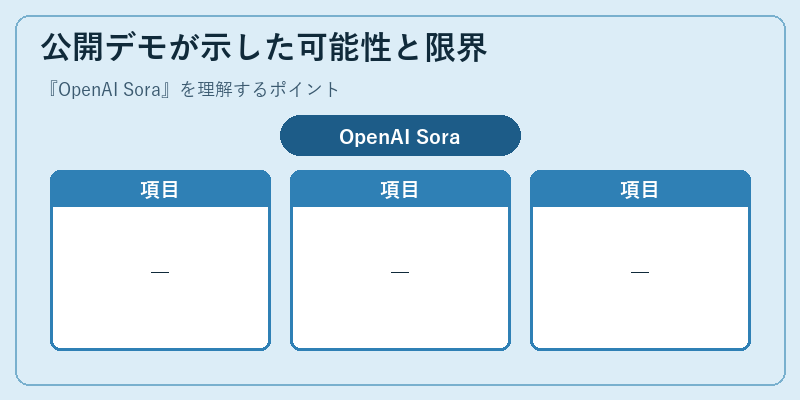 公開デモが示した可能性と限界