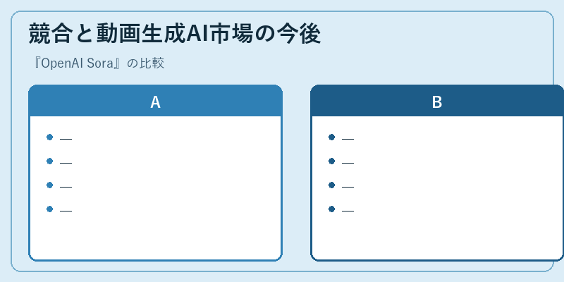 競合と動画生成AI市場の今後