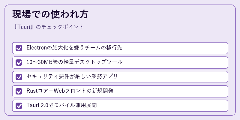 現場での使われ方