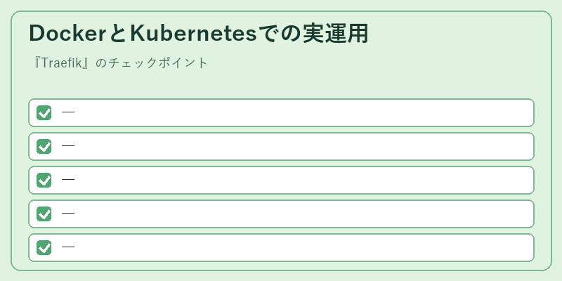 DockerとKubernetesでの実運用