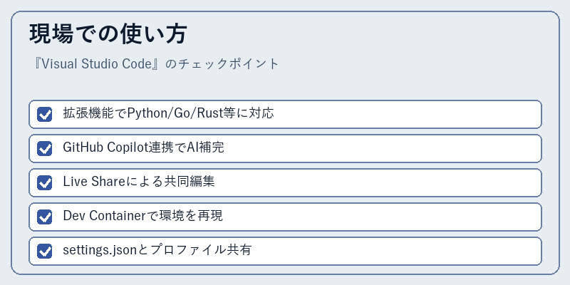 現場での使い方