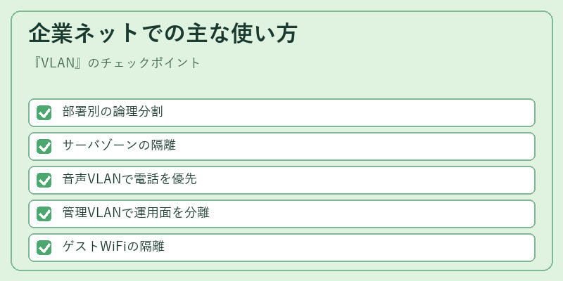 企業ネットでの主な使い方
