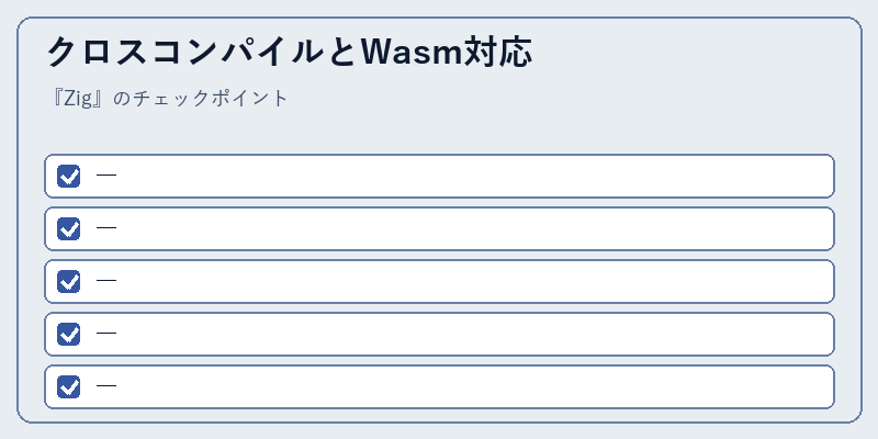 クロスコンパイルとWasm対応